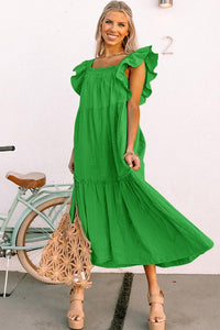 Square Neck Field of Dreams Dress