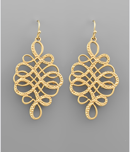 Rhombus Filigree Earrings