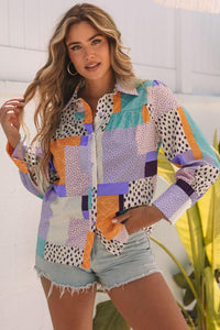 Multicolor Mixed Print Top