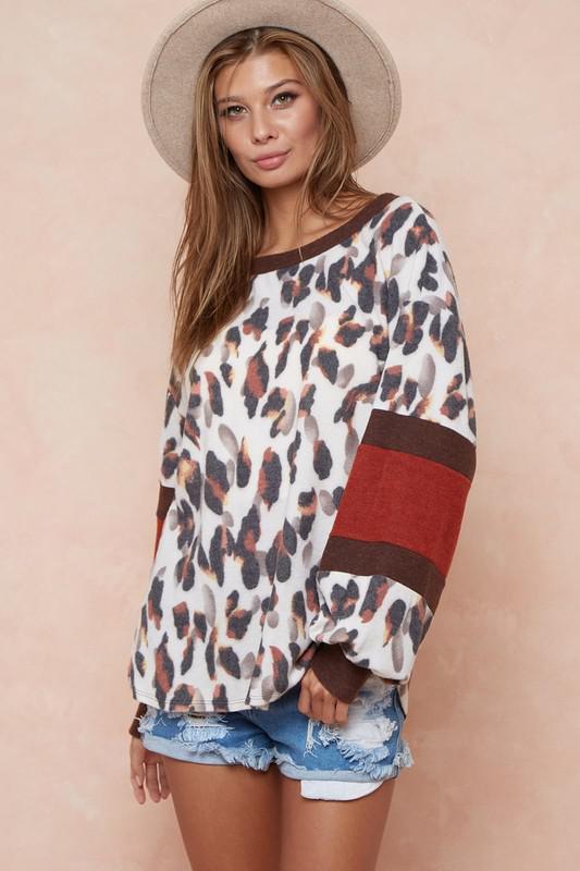 Rust Me Leopard Top