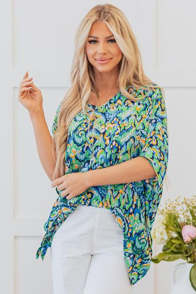 Oversized Abstract Top