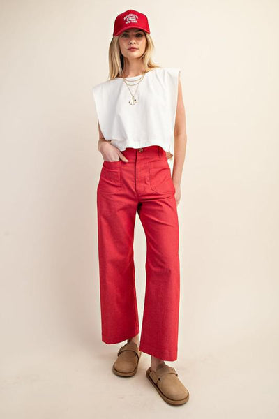 CURVY Ankle Cropped Pants