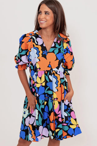 Blue Floral Garden Dress