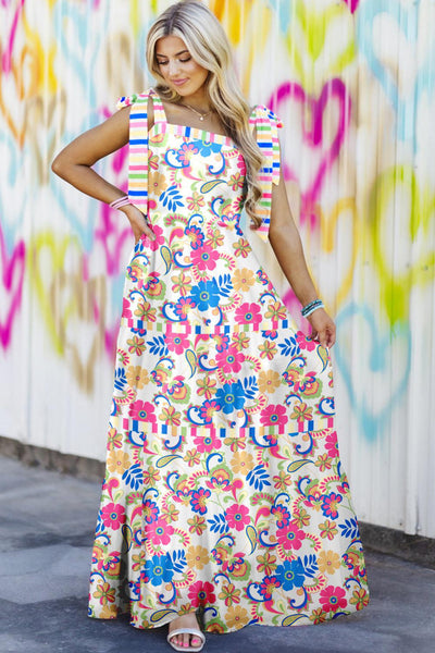 Rainbow Floral Maxi