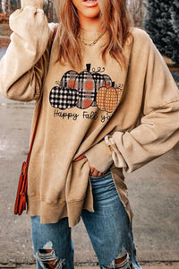 Plaid Pumpkin Sweatshirt