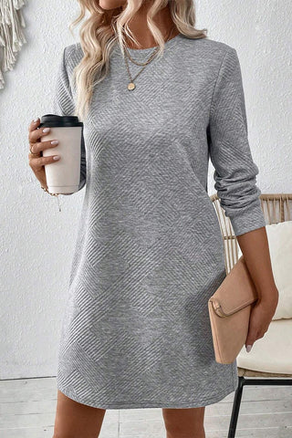 Textured Shift Dress