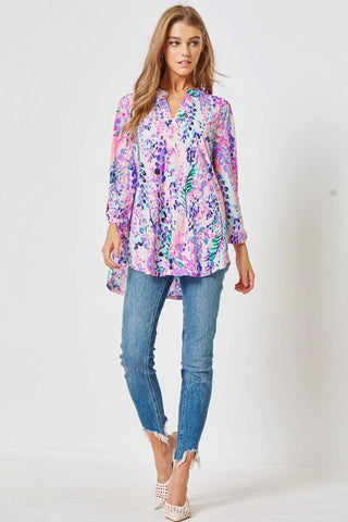 Lizzy - Floral Fantasy Top