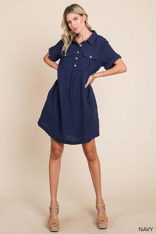 Comfy Cotton Shift Dress