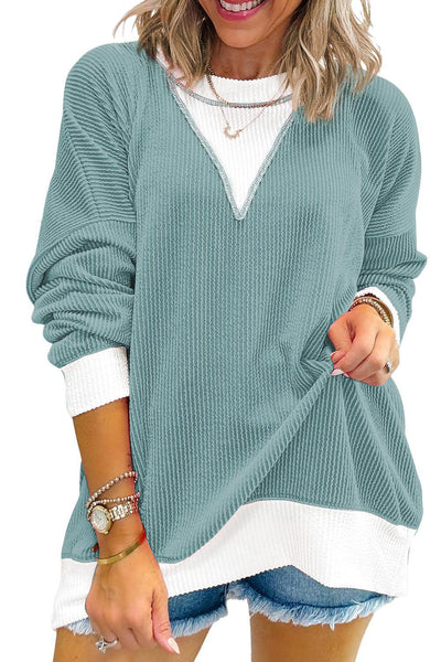 Corded Drop Shoulder Top