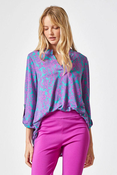 Lizzy Purple and Teal Perfection Top