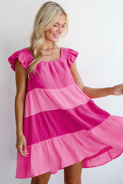 Pink Flutter for the Win Dress