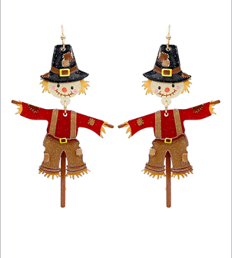 Jolly Scarecrow Earrings