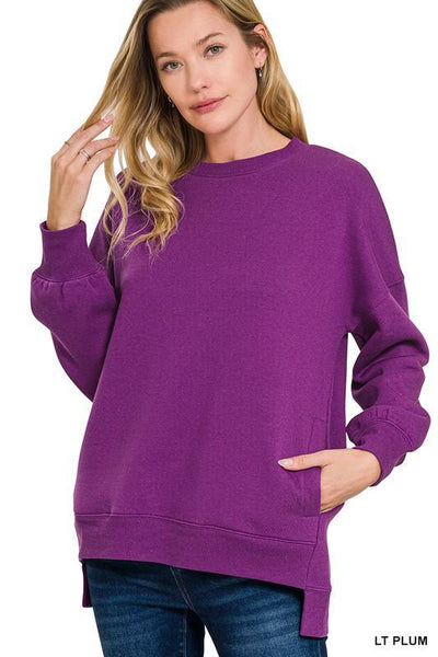 Boyfriend Sweatshirt with Pockets