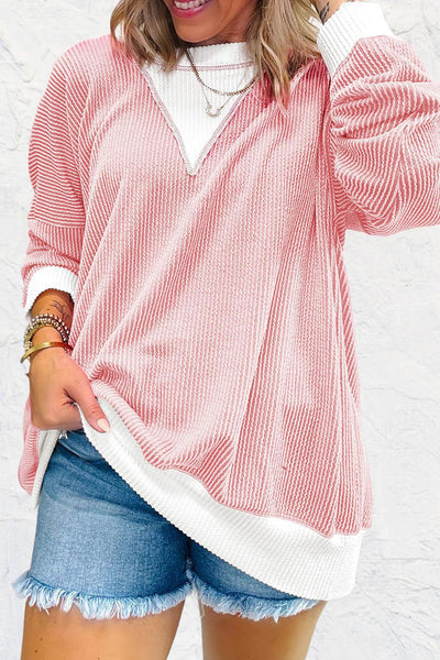 Corded Drop Shoulder Top