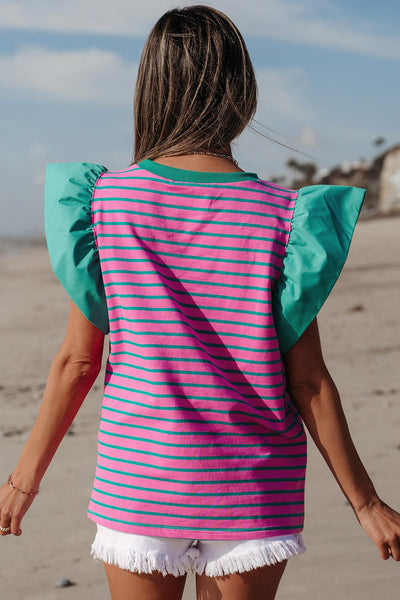 Watermelon with Ruffled Sleeves