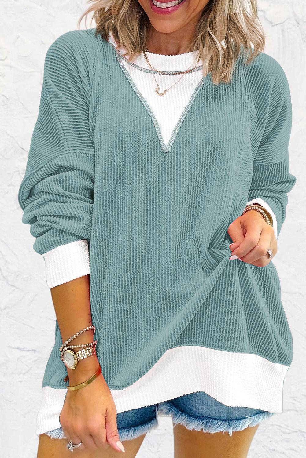 Corded Drop Shoulder Top