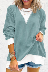 Corded Drop Shoulder Top