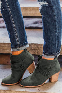 Criss Cross Slip on Boots