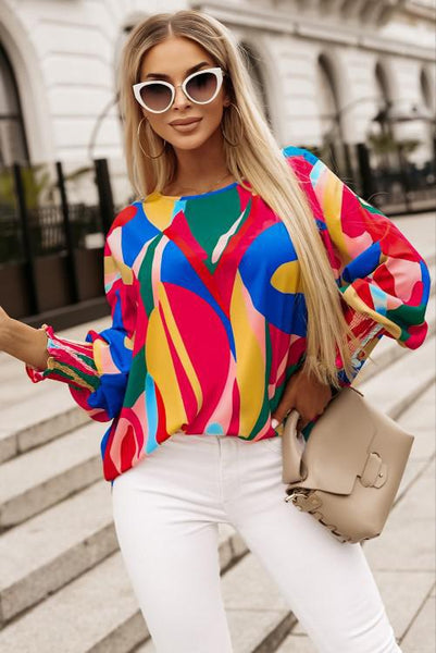 Bright in the Sky Puff Sleeve Top