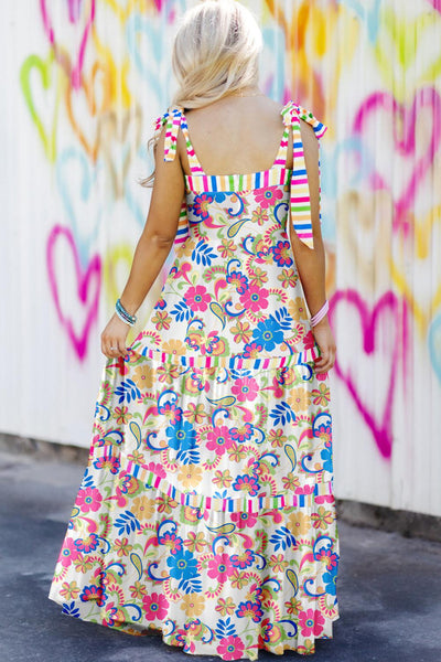 Rainbow Floral Maxi