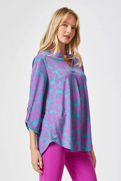 Lizzy Purple and Teal Perfection Top