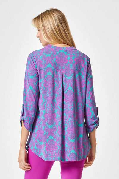 Lizzy Purple and Teal Perfection Top