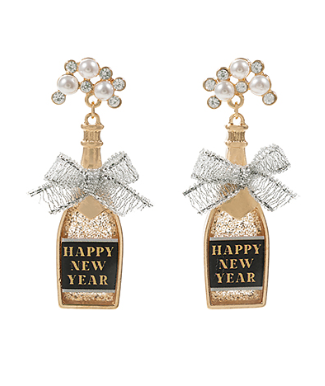 Happy New Year Earrings