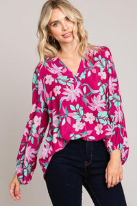 Pink Floral Beauty Top