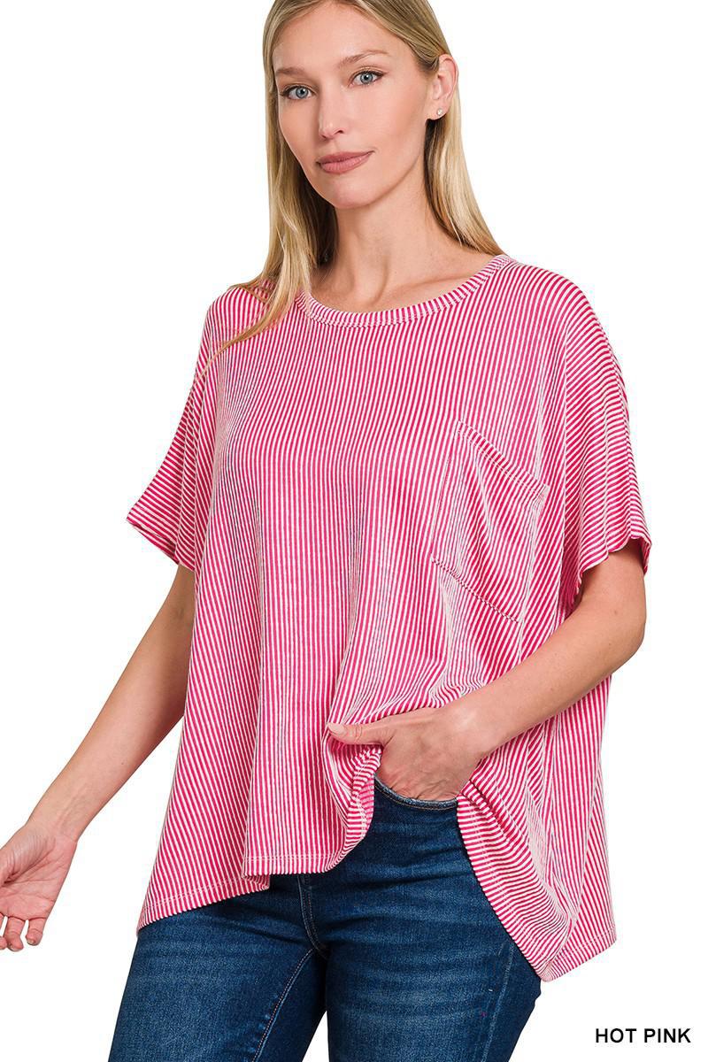 Ribbed Oversized Top