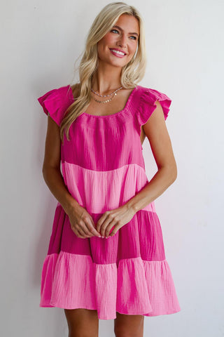 Pink Flutter for the Win Dress