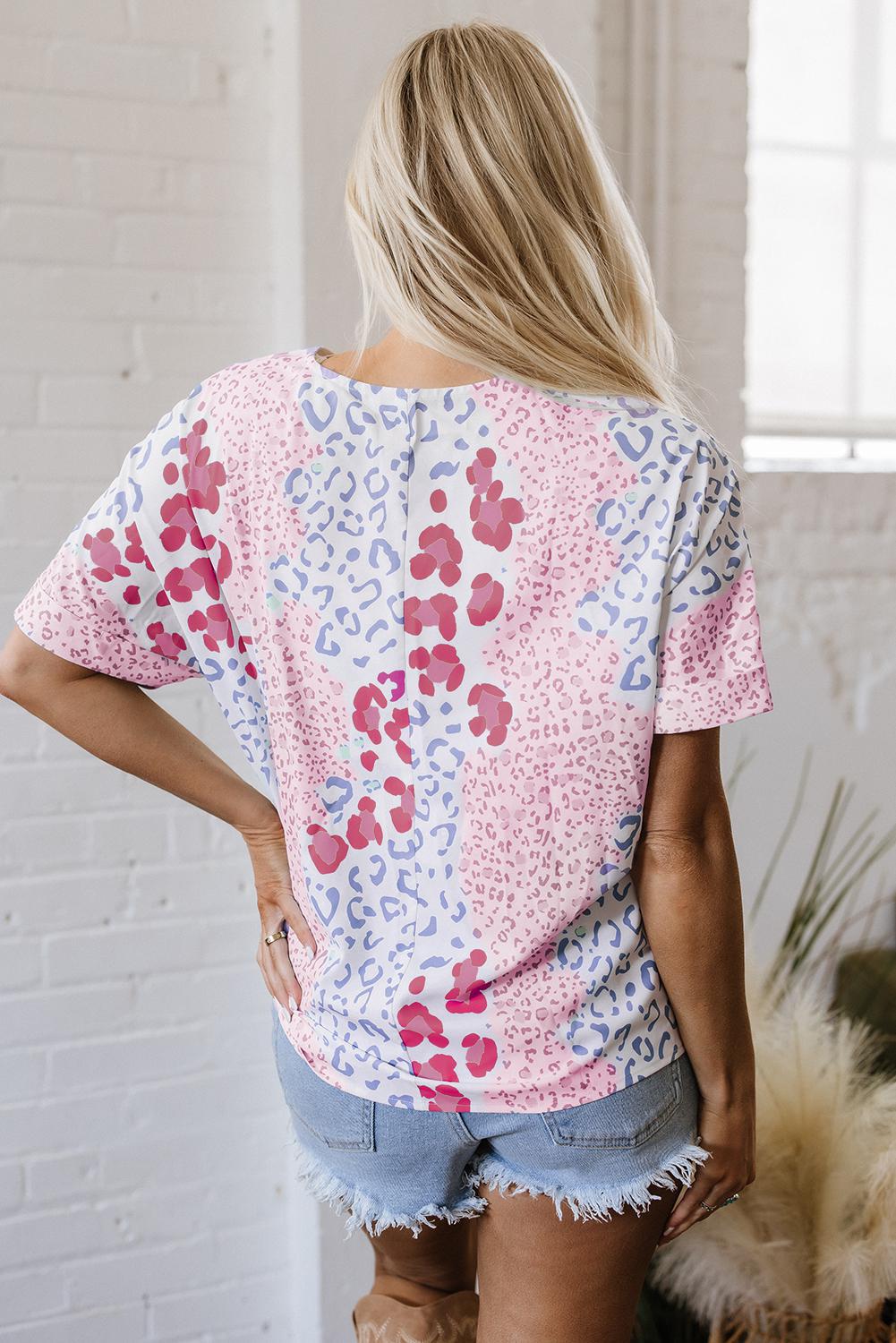 Pink Leopard Top
