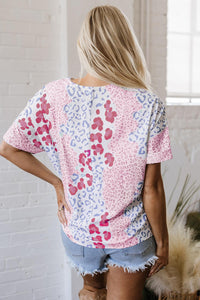 Pink Leopard Top