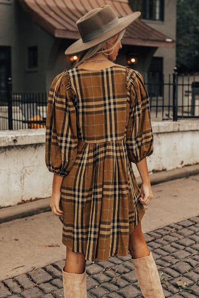 Falling for Fall Babydoll Dress