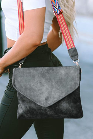 Gray Leather Bag