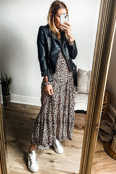 Leopard Maxi for the Win Dress