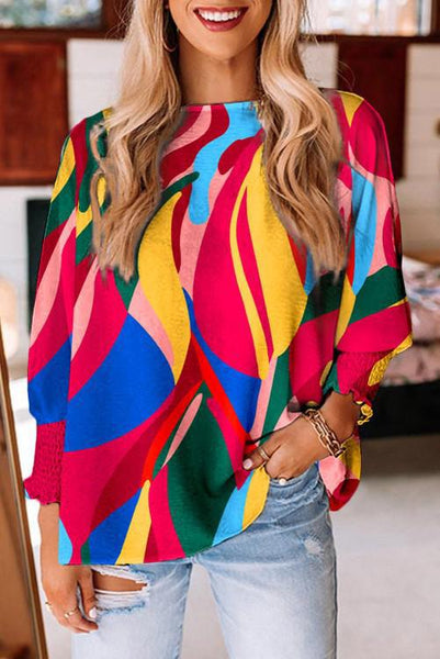 Bright in the Sky Puff Sleeve Top