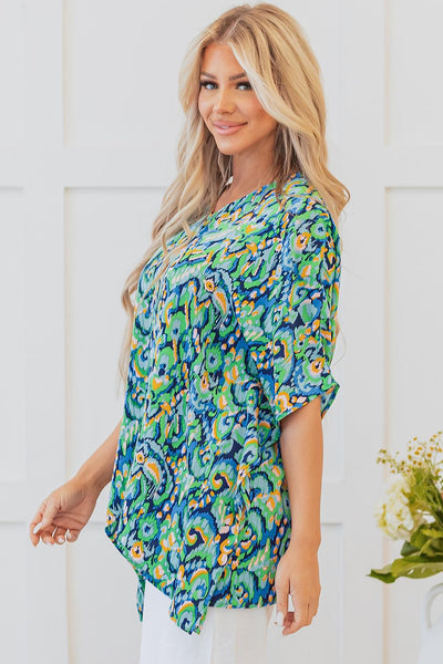 Oversized Abstract Top