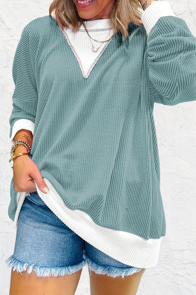 Corded Drop Shoulder Top