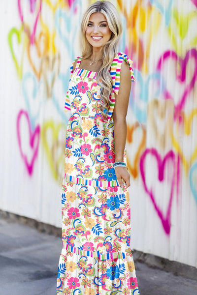 Rainbow Floral Maxi