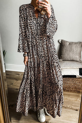 Leopard Maxi for the Win Dress