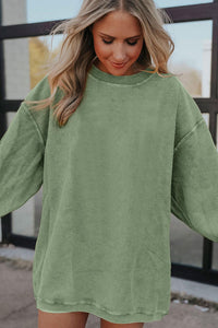 Oversized Ribbed Sweatshirt