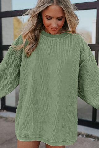 Oversized Ribbed Sweatshirt