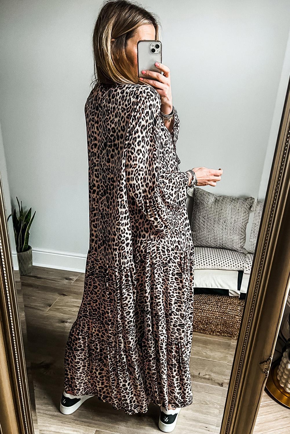 Leopard Maxi for the Win Dress