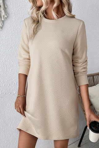 Apricot Textured Dress