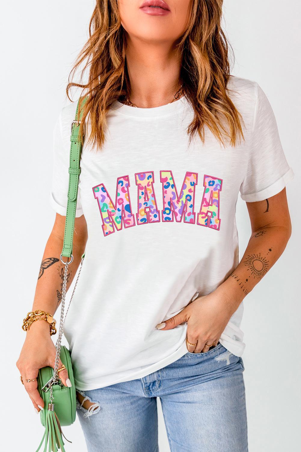 Mama Leopard Graphic Tee