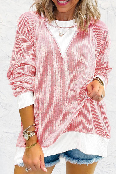 Corded Drop Shoulder Top