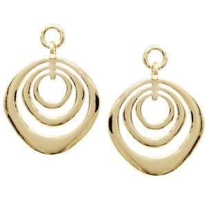 Triple Hoop Drop Earrings