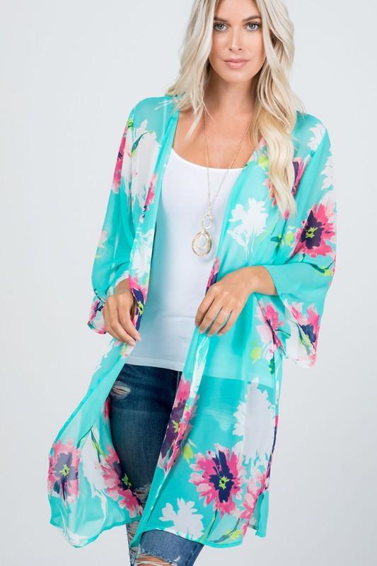 Floral Print Kimonos