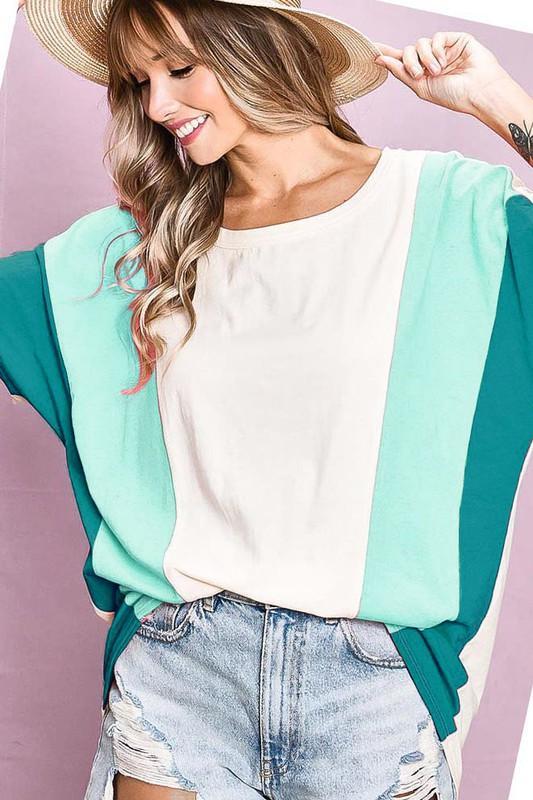 Vertical Color Block Top