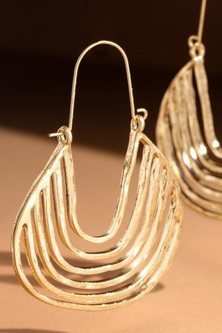 Bohemian Metal Look Earrings